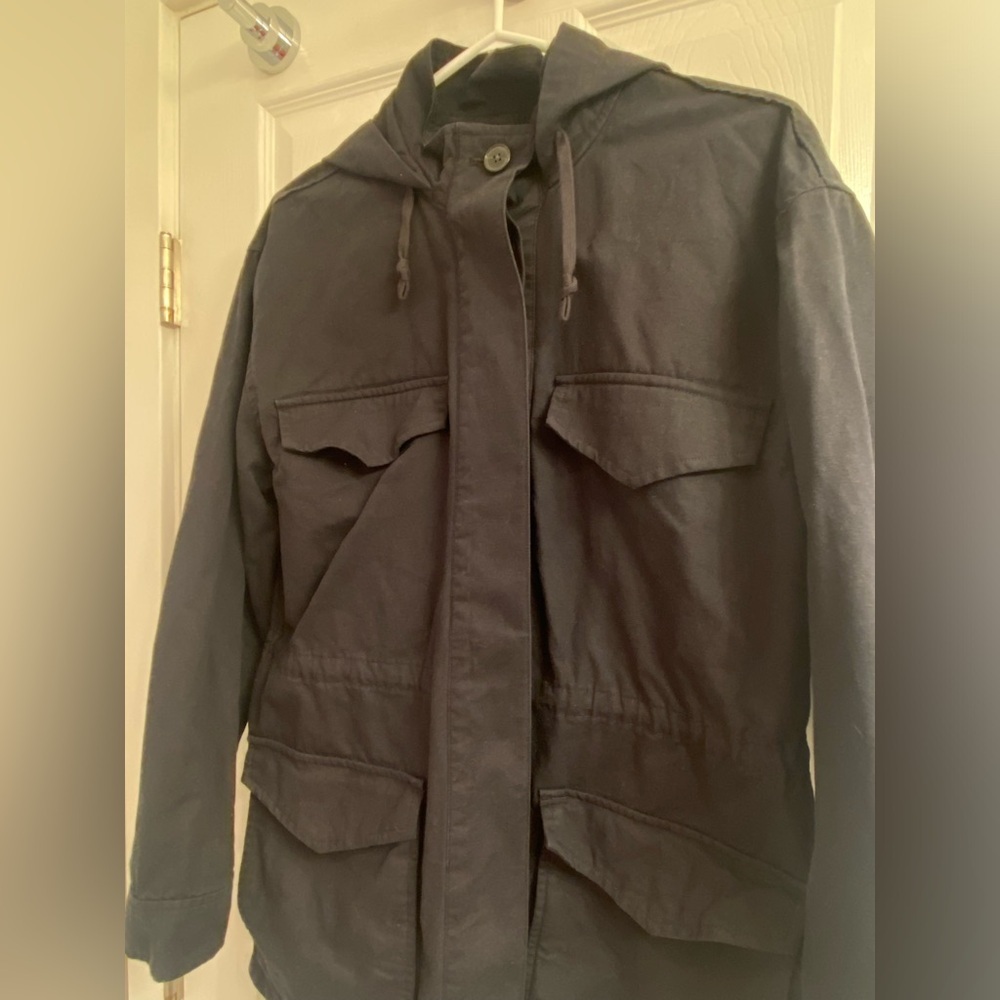 Aritzia The Group Babaton Military Inspired Nook Cotton Linen Jacket size M - Picture 5 of 10